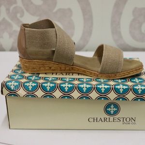 Charleston Shoe Co Peri Sandal Linen NWT